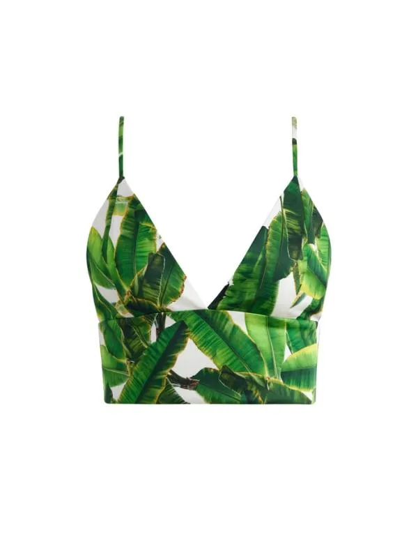 Matching Sets Women Alice Olivia CARLI TIE BACK BRA TOP RUSSELL HIGH WAISTED SMOCKED WAISTBAND PANT Matching Sets Women Alice Olivia CARLI TIE BACK BRA TOP RUSSELL HIGH WAISTED SMOCKED WAISTBAND PANT