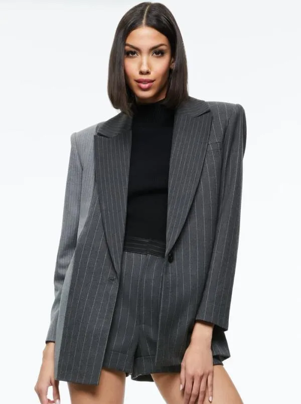 Matching Sets Women Alice Olivia COLLEY NOTCH COLLAR BLAZER CONRY PLEATED CUFF SHORT Matching Sets Women Alice Olivia COLLEY NOTCH COLLAR BLAZER CONRY PLEATED CUFF SHORT