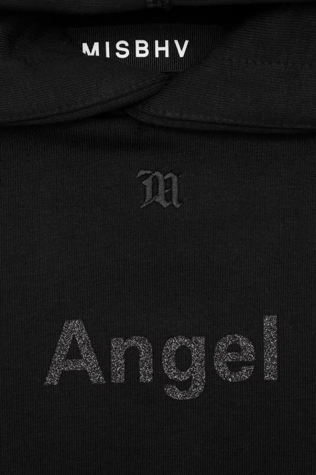 Men Hoodies and Sweats MISBHV Angel Glitter Hoodie Black