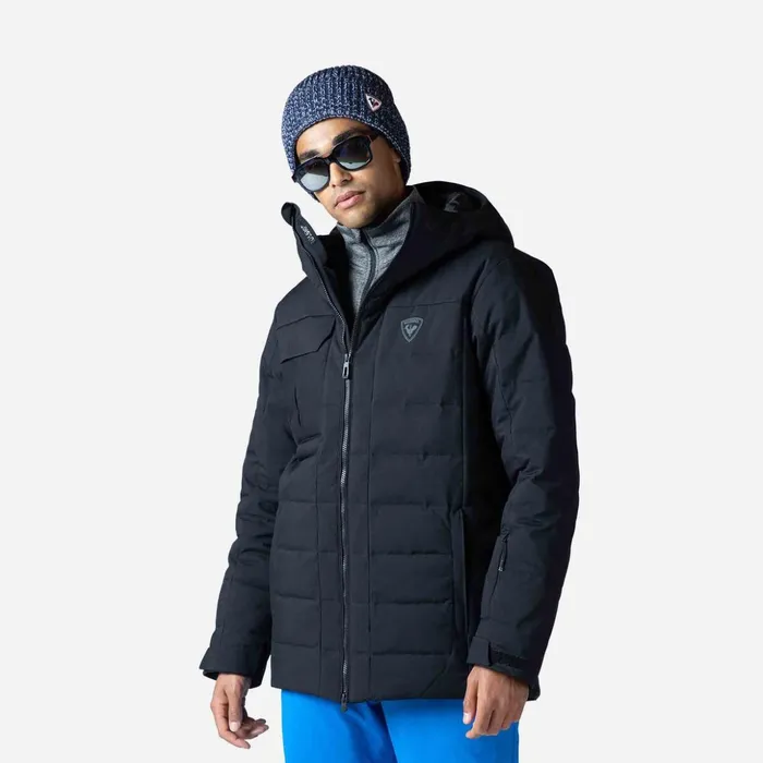 Men Men039s Puffy Ski Parka Black200 Rossignol Ski and Snowboard Jackets