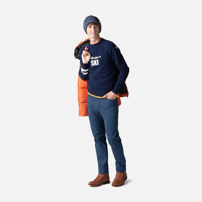 Men Men039s Signature Knit Sweater Darknavy715 Rossignol Sweatshirts and Pullovers