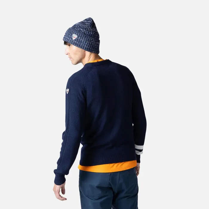 Men Men039s Signature Knit Sweater Darknavy715 Rossignol Sweatshirts and Pullovers