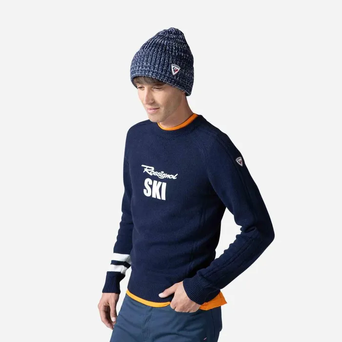 Men Men039s Signature Knit Sweater Darknavy715 Rossignol Sweatshirts and Pullovers