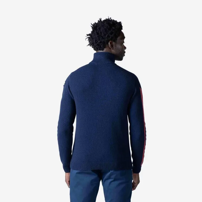 Men Men039s Signature Sleeve Knit Sweater Darknavy715 Rossignol Sweatshirts and Pullovers