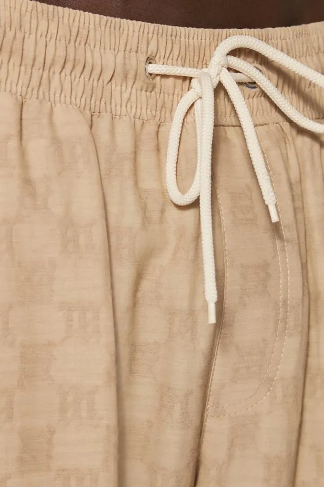 Men Trousers MISBHV Resort Monogram Viscose Wool Relaxed Trousers Beige