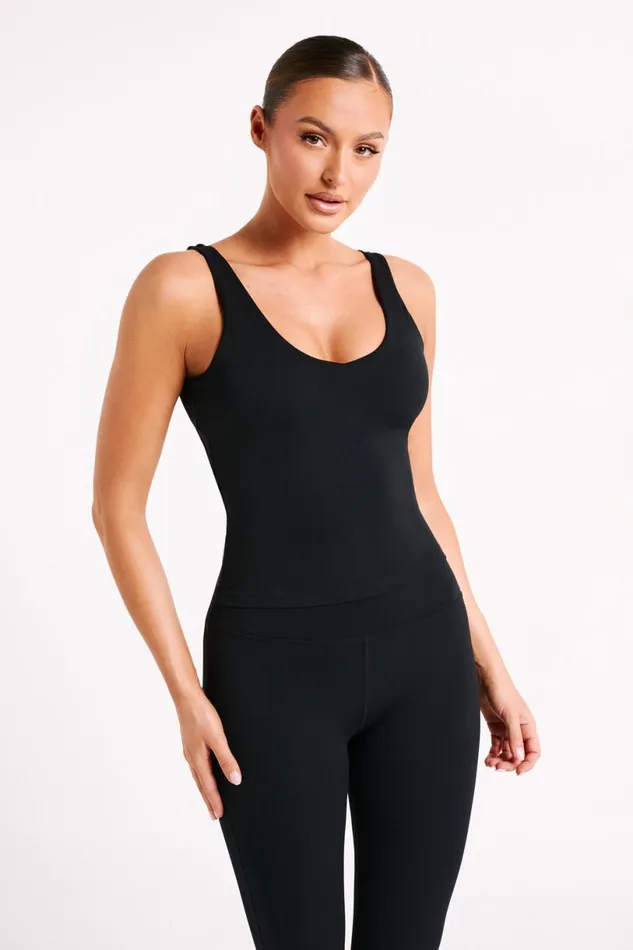 Meshki Activewear Tops Women Nadine Yoga Top 8211 Black Black