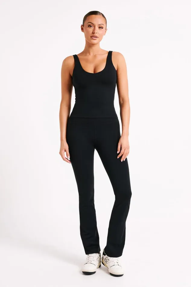 Meshki Activewear Tops Women Nadine Yoga Top 8211 Black Black