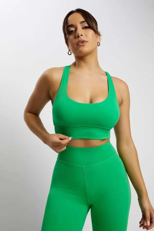 Meshki Activewear Women Thea Racerback Crop Top 8211 Bright Green Brightgreen Meshki Activewear Women Thea Racerback Crop Top 8211 Bright Green Brightgreen