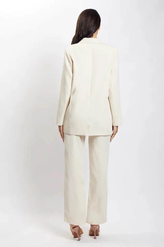 Meshki Blazers Women Madison Oversized Blazer 8211 Cream Cream