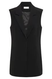 Meshki Coats and Jackets Women Robin Oversized Suiting Vest 8211 Black Black