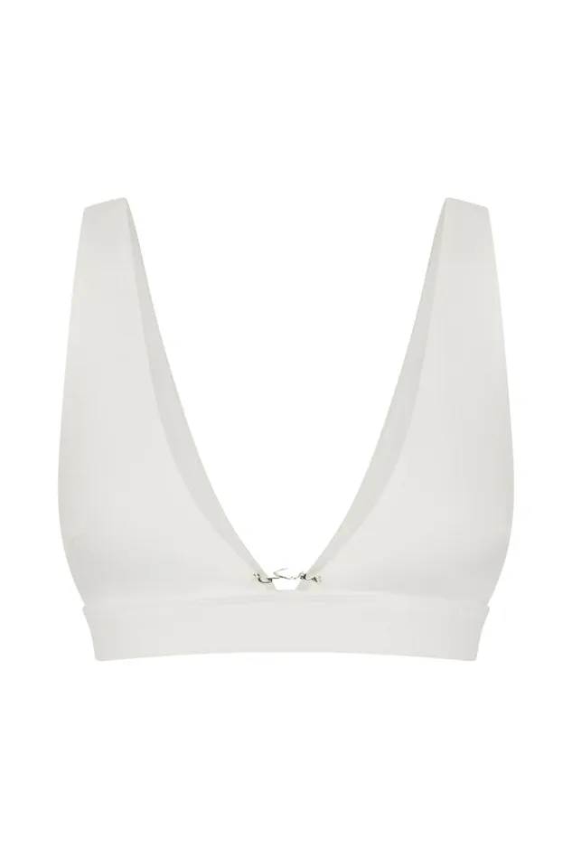 Meshki Crop Tops Women Arla Hardware Bralette 8211 White White