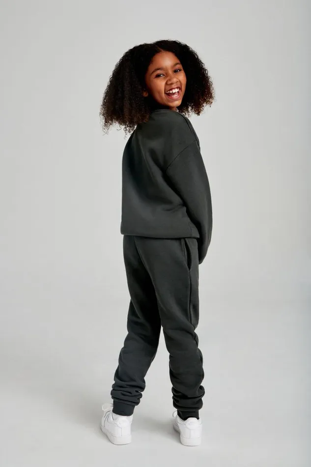 Meshki Kids Women Phoenix Kids Unisex Crewneck Jumper 8211 Dusk Black Duskblack