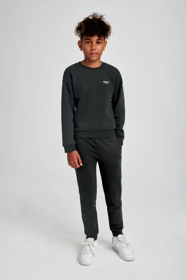 Meshki Kids Women Phoenix Kids Unisex Crewneck Jumper 8211 Dusk Black Duskblack