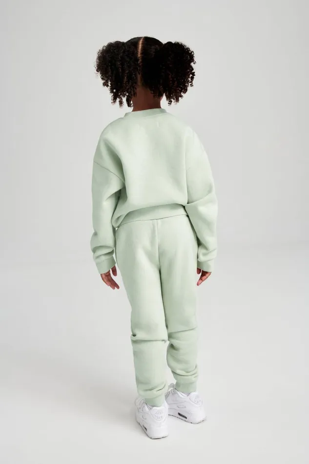 Meshki Kids Women Phoenix Kids Unisex Crewneck Jumper 8211 Light Sage Lightsage