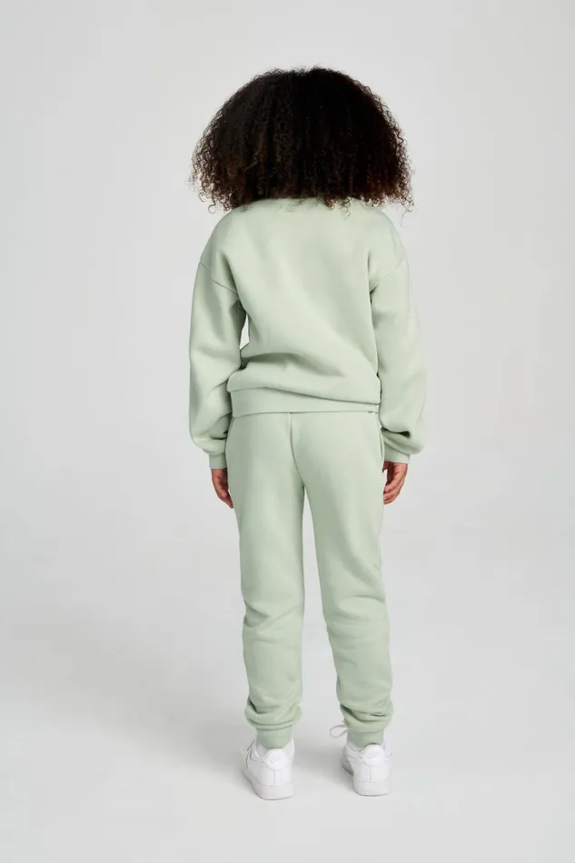 Meshki Kids Women Phoenix Kids Unisex Crewneck Jumper 8211 Light Sage Lightsage