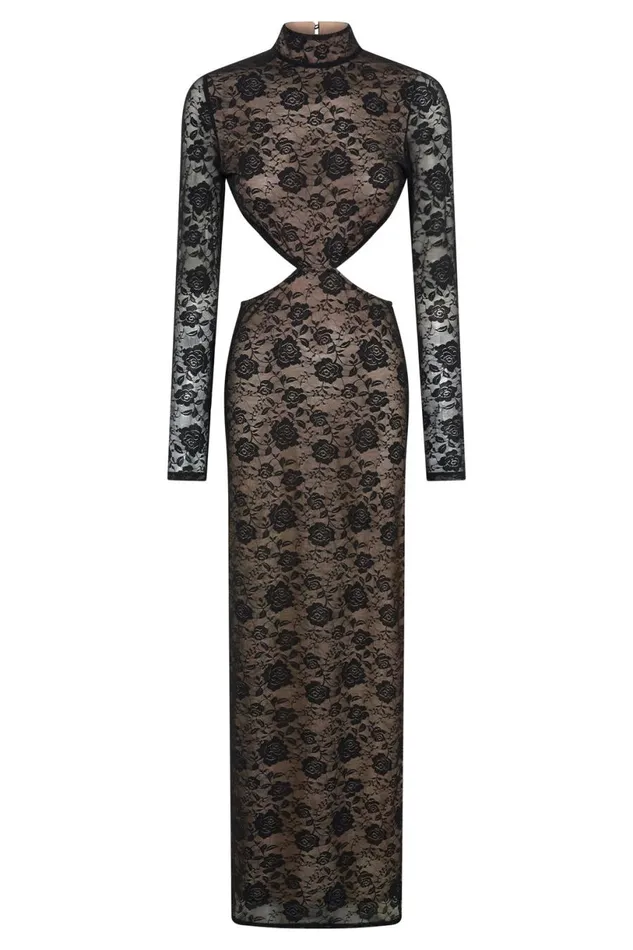 Meshki Maxi Dresses Women Callista Lace Maxi Dress 8211 Black Black