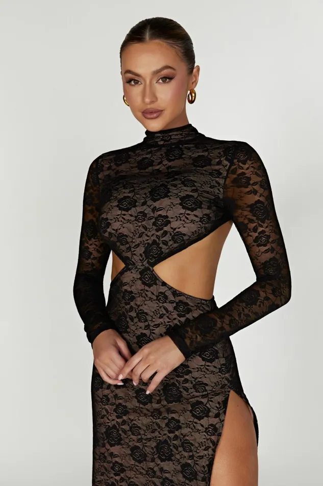 Meshki Maxi Dresses Women Callista Lace Maxi Dress 8211 Black Black