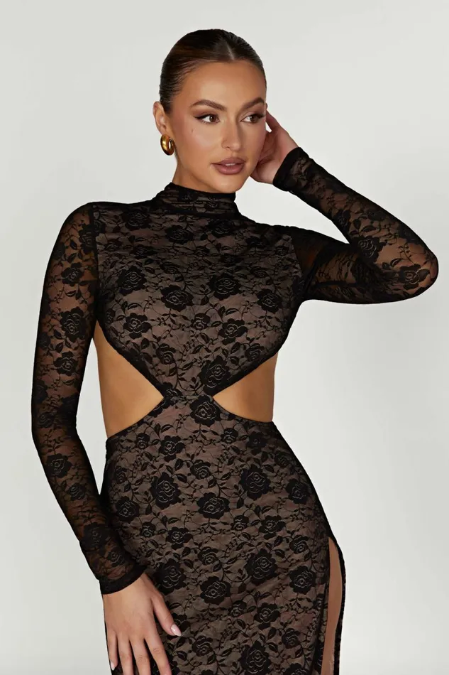 Meshki Maxi Dresses Women Callista Lace Maxi Dress 8211 Black Black