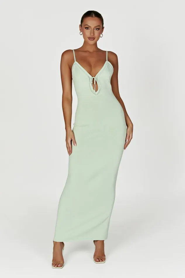Meshki Maxi Dresses Women Maia Pointelle Knit Maxi Dress 8211 Pistachio Green Pistachiogreen Meshki Maxi Dresses Women Maia Pointelle Knit Maxi Dress 8211 Pistachio Green Pistachiogreen