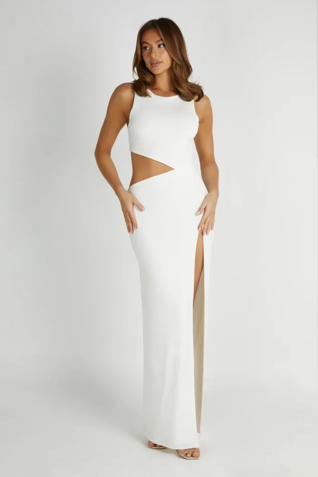 Meshki Maxi Dresses Women Vienna Slinky Maxi Dress 8211 White White