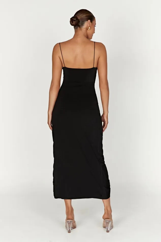 Meshki Midi Dresses Women Nevaeh Rose Midi Dress 8211 Black Black