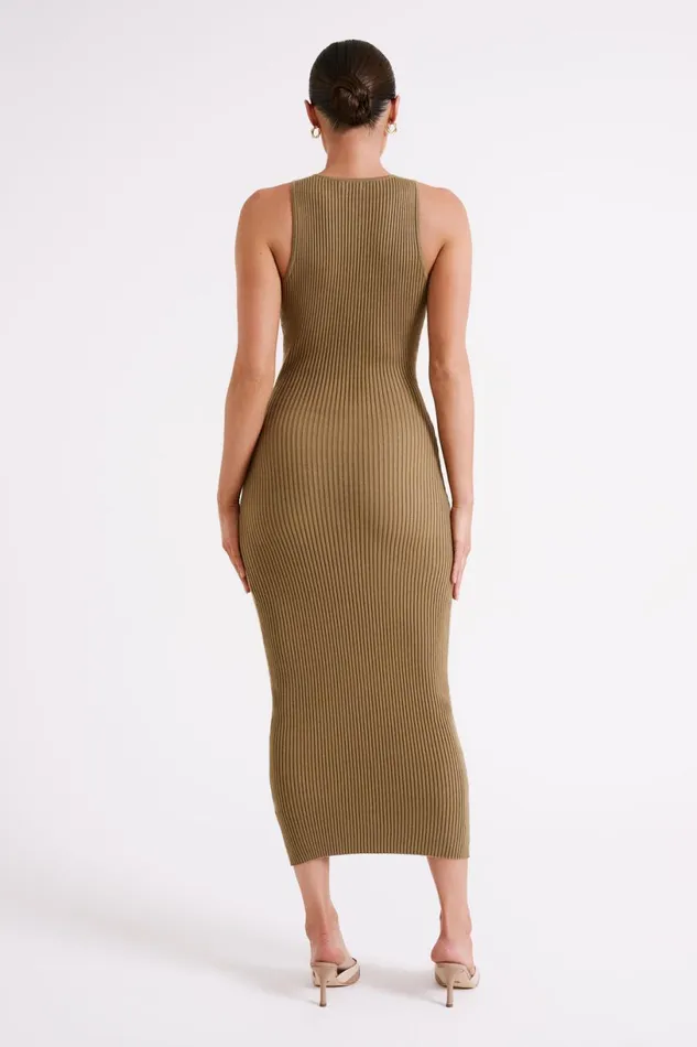 Meshki Midi Dresses Women Sienna Knit Midi Dress 8211 Olive Olive