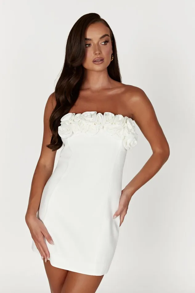 Meshki Mini Dresses Women Brooks Rose Mini Dress 8211 White White