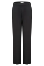 Meshki Pants Women Elisa Satin Straight Leg Pant 8211 Black Black