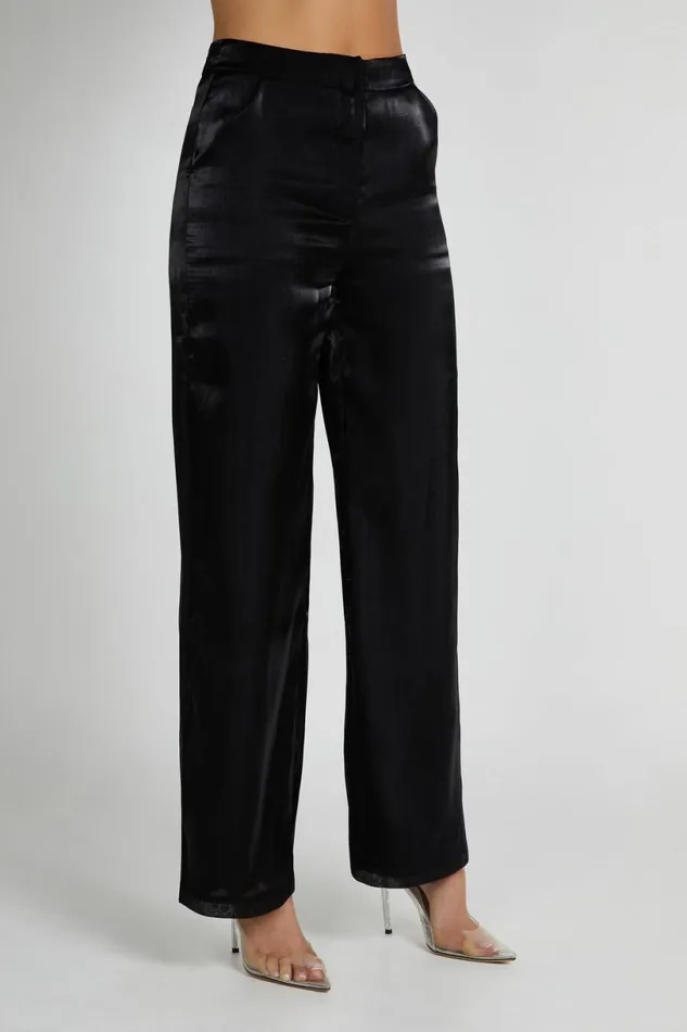 Meshki Pants Women Kinsley Sheer Pants 8211 Black Black