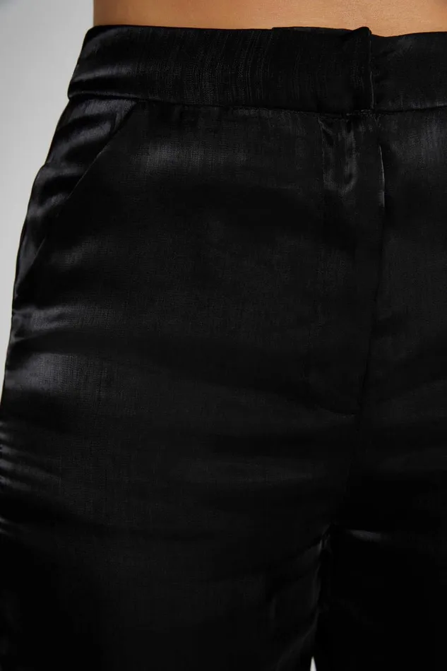 Meshki Pants Women Kinsley Sheer Pants 8211 Black Black