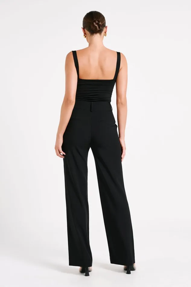 Meshki Pants Women Lisa High Waist Suiting Trousers 8211 Black Black Meshki Pants Women Lisa High Waist Suiting Trousers 8211 Black Black