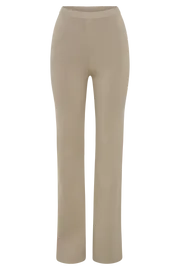 Meshki Pants Women Rosetta Flare Knit Pants 8211 Taupe Taupe