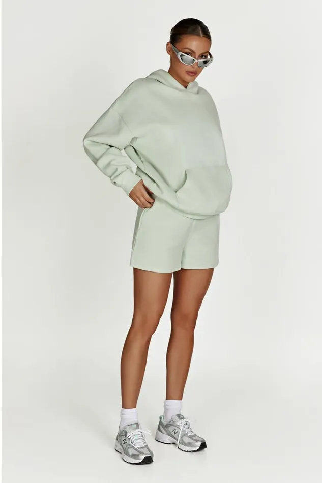 Meshki Shorts Women Jude Unisex Jogger Short 8211 Light Sage Lightsage