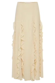 Meshki Skirts Women Ines Ruffle Maxi Skirt 8211 Sand Sand