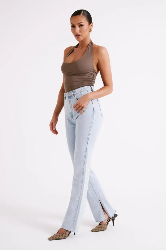 Meshki Sleeveless Tops Women Marie Recycled Nylon Halter Top 8211 Coco Coco