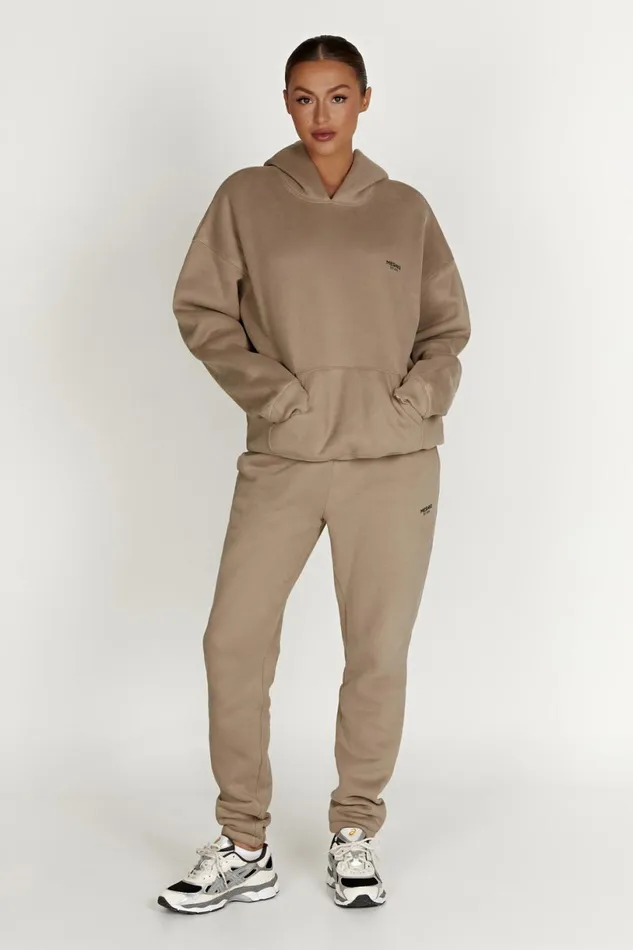 Meshki Sweaters and Hoodies Women Bernie Oversized Unisex Hoodie 8211 Cement Cement