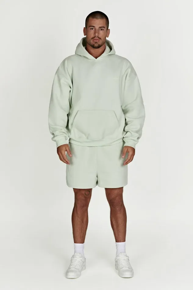 Meshki Sweaters and Hoodies Women Bernie Oversized Unisex Hoodie 8211 Light Sage Lightsage