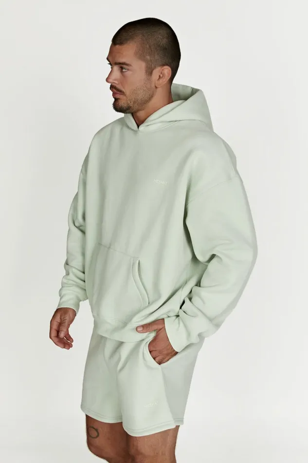 Meshki Sweaters and Hoodies Women Bernie Oversized Unisex Hoodie 8211 Light Sage Lightsage