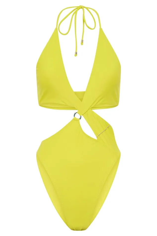 Meshki Swimwear Women Remi Recycled Nylon Cut Out One Piece Swimsuit With Diamante Trim 8211 Fresh Green Freshgreen Meshki Swimwear Women Remi Recycled Nylon Cut Out One Piece Swimsuit With Diamante Trim 8211 Fresh Green Freshgreen