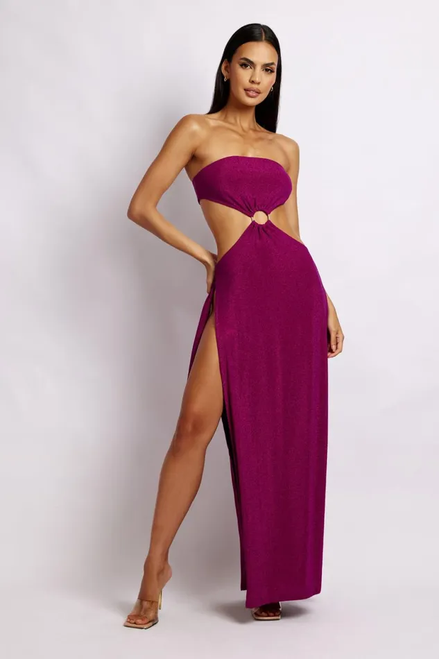 Meshki Wedding Guests Women Sierra Strapless Shimmer Dress 8211 Violet Shimmer Violetshimmer Meshki Wedding Guests Women Sierra Strapless Shimmer Dress 8211 Violet Shimmer Violetshimmer