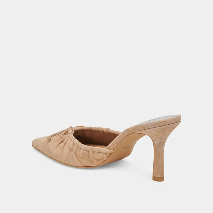Mules and Clogs Shop Dolce Vita Kairi Heels Camel Suede Camel Suede