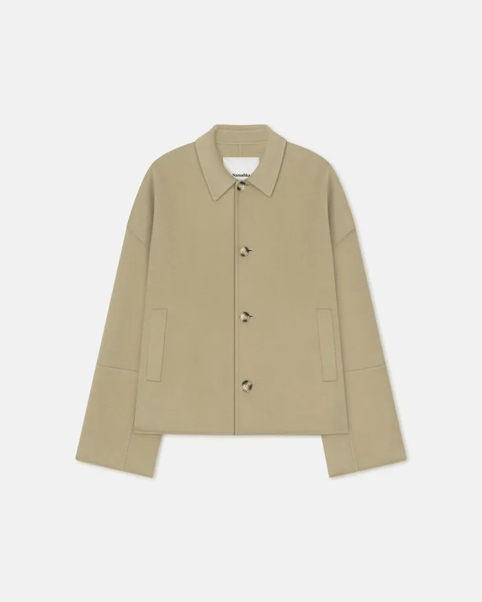 Nanushka Outerwear and Jackets Marcin Pale Olive Pf24 8211 Men
