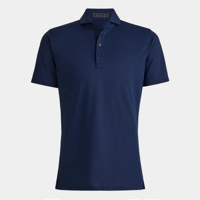 Polos and Shirts Men GFORE ESSENTIAL TECH PIQU MODERN SPREAD COLLAR POLO Twilight Polos and Shirts Men GFORE ESSENTIAL TECH PIQU MODERN SPREAD COLLAR POLO Twilight