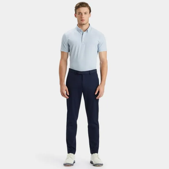 Polos and Shirts Men GFORE FEEDER STRIPE TECH JERSEY POLO Fjord