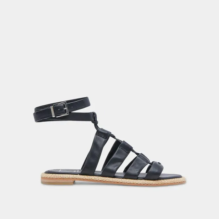 Sandals Shop Dolce Vita Adison Sandals Black Leather Black Leather