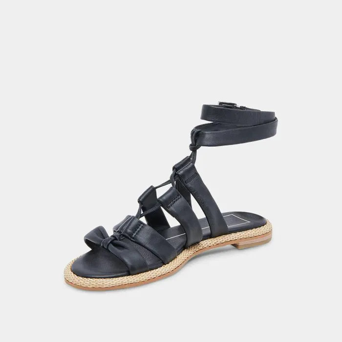 Sandals Shop Dolce Vita Adison Sandals Black Leather Black Leather