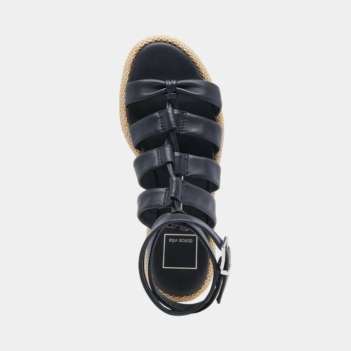 Sandals Shop Dolce Vita Adison Sandals Black Leather Black Leather
