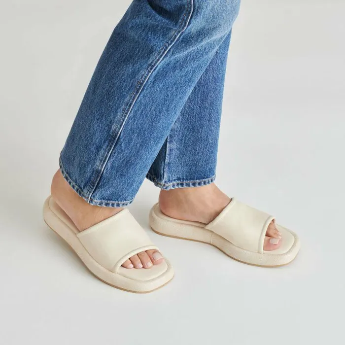 Sandals Shop Dolce Vita Aisha Sandals Ivory Leather Ivory Leather