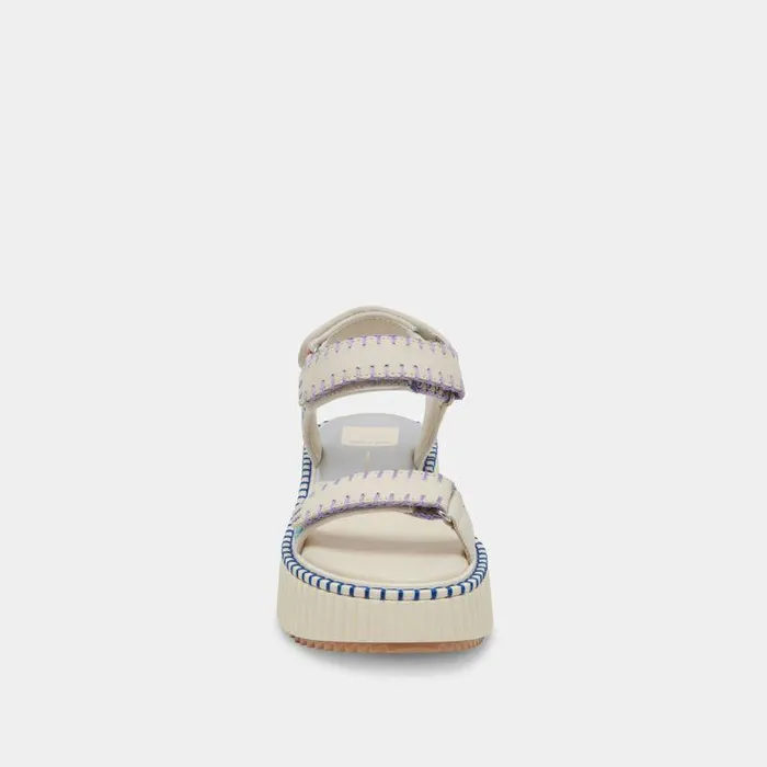 Sandals Shop Dolce Vita Debra Sandals Ivory Multi Nubuck Ivory Multi Nubuck