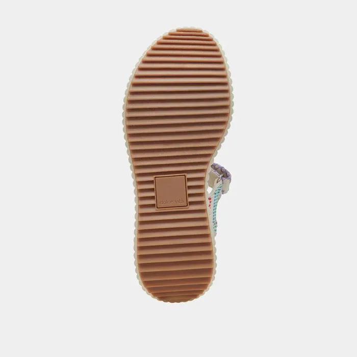 Sandals Shop Dolce Vita Debra Sandals Ivory Multi Nubuck Ivory Multi Nubuck